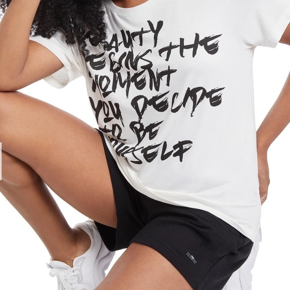 PSK Collective Calligraphy Graphic Tee  3X White Black NWT - Picture 2 of 3